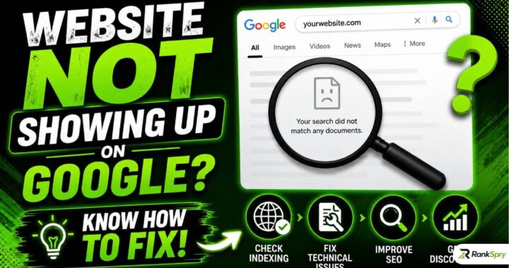 What to Do If Your Website Is Not Showing Up on Google Search Results